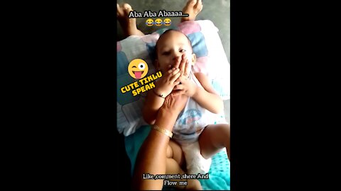 Cute Baby Tiklu Speak Aba Aba Aba first time😂😂😂So, funny moment || Baby Attitude