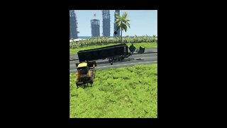 TruckFails | Trucks vs Bollards | BeamNG.Drive |TrucksFails