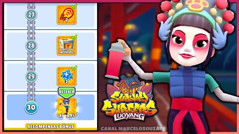 Personagem Song Yi do Subway Surfers Luoyang