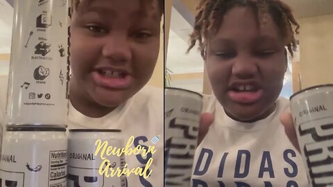 Tamar Braxton's Son Logan Shocked He Got Free Energy Drinks In The Mail! 😱