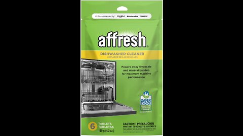 Affresh Dishwasher Cleaner, Helps Remove Limescale and Odor-Causing Residue, 6 Tablets