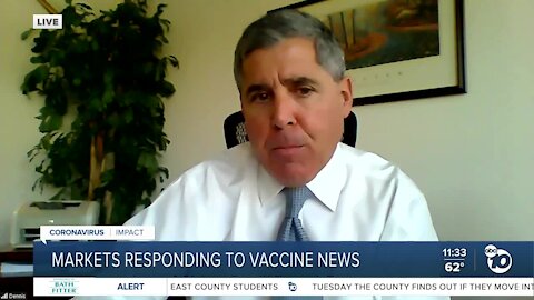 Stock markets respond to vaccine news