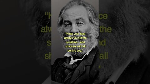 INSPIRATIONAL QUOTES BY Walt Whitman's - Best Quotes #quotes #shorts