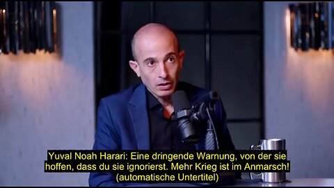 Yuval Noah Harari: Mehr Krieg ist im Anmarsch! (automatische Untertitel)