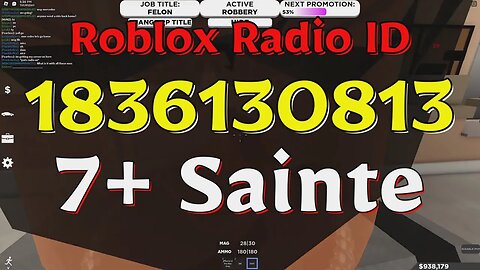 Sainte Roblox Radio Codes/IDs