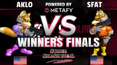 FPS4 Online - OS | Aklo (Fox) vs. CLG | Sfat (Fox) - Smash Melee Winners Final