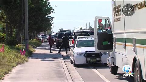 Section of Okeechobee Blvd. shut due to police activity