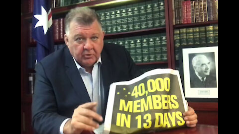 Aussies join MP Craig Kelly "UNITED AUSTRALIA PARTY" and save your country