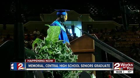 Memorial, Central High School seniors graduate Thursday