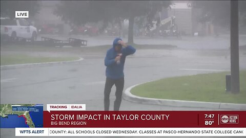 Paul LaGrone in the eyewall of Hurricane Idalia