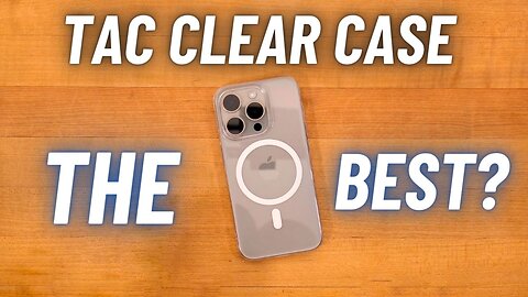 TAC iPhone 15 Pro PREMIUM Clear Case -- BEST Clear MagSafe iPhone Case? + Matte Screen Protector!