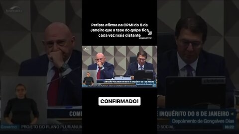 CONFIRMADO! Petista afirma na CPMI do 8 de Janeiro que a tese do golpe fica cada vez mais distante.