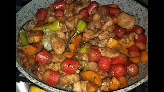 PORK HOT DOG ADOBO WITH CARROTS