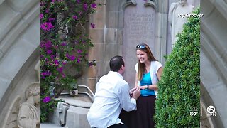 Mystery engagement couple meets photographer after almost a decade