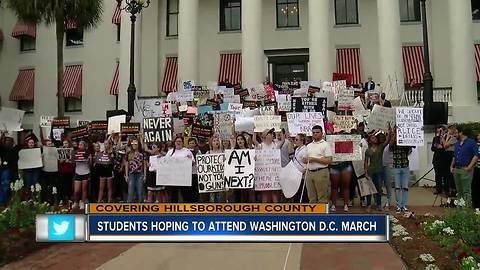 Students hoping to attend Washington D.C. March for our Lives