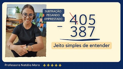 405-387 | 405 menos 387 | Como subtrair quando tem zero no meio? | AULA DE SUBTRAÇÃO VERTICAL