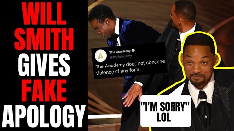 Will Smith Gives PATHETIC Fake Apology To Chris Rock Over Oscars Slap After Academy Announces Review