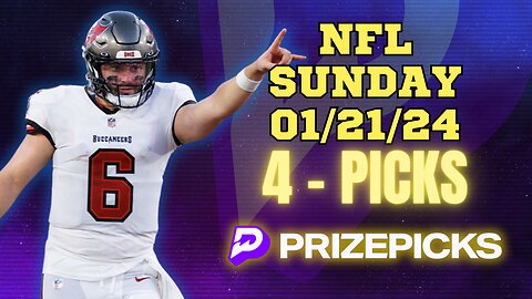 #PRIZEPICKS | BEST #NFL PLAYER PROPS FOR SUNDAY | 01/21/24 | BEST BETS | #FOOTBALL | TODAY