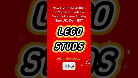 LEGO STUDS - Now LIVE STREAMING every Sunday 3pm UK, 10am EST #shorts