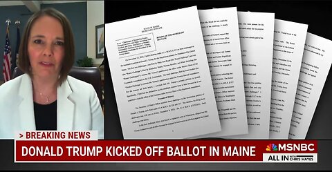 Maine Secretary Of State Defends Kicking Trump Off 2024 Ballot