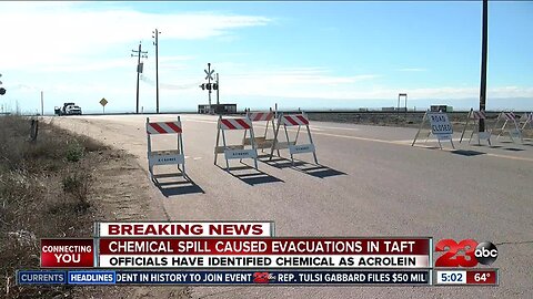 Chemical spill causes evacuations in Taft