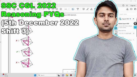 SSC CGL PYQ Reasoning Tier 1 2022 (5th December Shift 3) | MEWS #ssc #pyq #reasoning