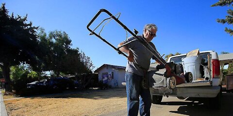 MAINE. & NEWSOM CALIFORNIA LEGISLATORS BAN THE SALE OF LAWN MOWERS.