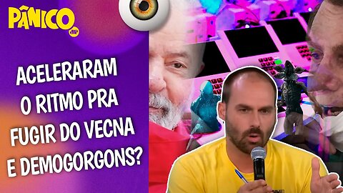 BOLSONARO E LULA FORAM VÍTIMAS DAS STRANGER THINGS DA APURAÇÃO DO 1º TURNO? Eduardo Bolsonaro avalia