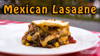 Dutch Oven Mexican Lasagne