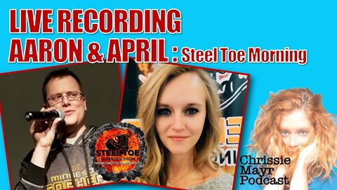 Chrissie Mayr SWATTED LIVE with Steel Toe Morning! Aaron & April!