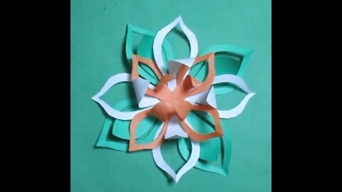 Beautiful flower designs by cutting paper