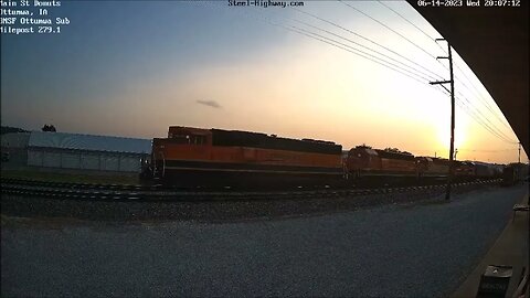 EB BNSF Local in Ottumwa, IA on June 14, 2023