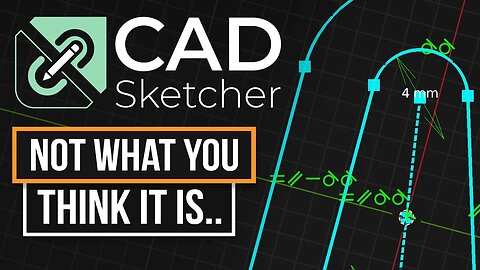 CAD Sketcher Is Not A Blender Addon...