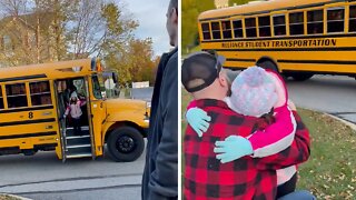 Dad & Daughter Emotional Reunion After 4 Months Apart