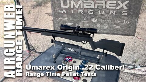 AIRGUN RANGE TIME - Umarex Origin .22 Cal w/ Axeon Dog Soldier Optic - Fun Pellet Tests at 26 yds