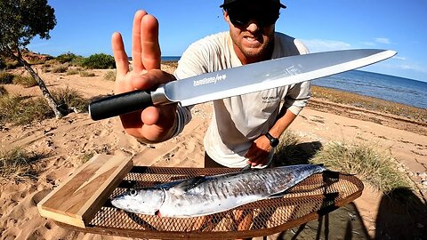 HOW IS THIS KAMIKOTO KNIFE SO SHARP?? Catch and Cook - Crazy sharp knife..