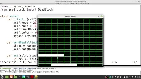 Python Tetris Part 24 (Continuous Spawning of Blocks)