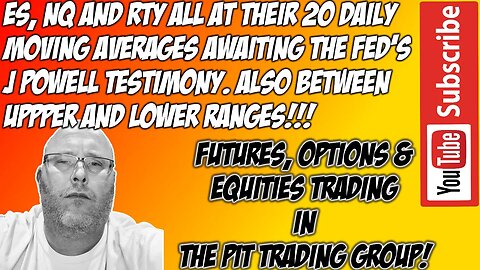 20 Daily Moving Average - ES E mini S&P500 NQ NASDAQ 100 Premarket Trade Plan - The Pit Day Trading