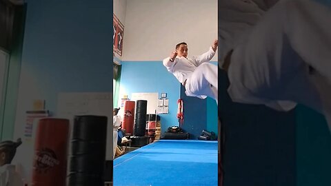 Hiyaa! FAIL - Face Plant doing 540 Tornado Kick #shorts #taekwondo #karate #fail #funny