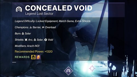 Destiny 2 Legend Lost Sector: Europa - Concealed Void 10-26-21