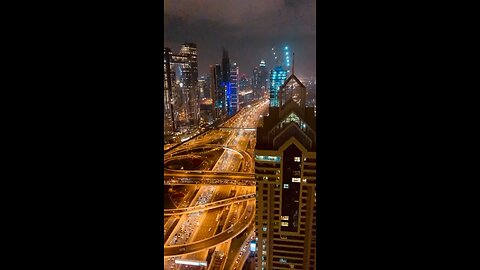 Night view of Dubai