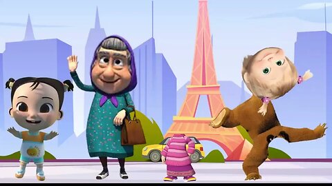 Masha And The Bear ,COCOMELON | Match the Head | Video for kids #008