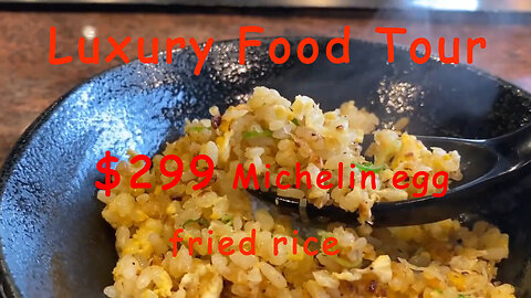 Why is 299 Michelin egg fried rice so expensive?