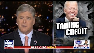 Hannity blasts Biden for taking credit for Trump's vaccine rollout