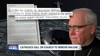 Catholics call on church leadership to force out Bishop Malone