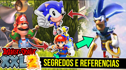 Sonic e Mario ?! - 50 Segredos e Referencias no Asterix XXL 2