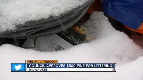 Milwaukee ups fine to $500 for littering