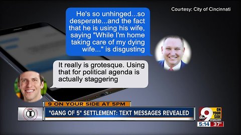 'Gang of 5' text messages revealed