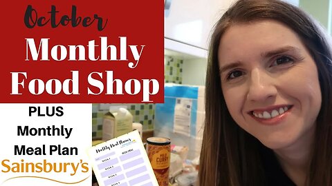 OCTOBER FAMILY GROCERY HAUL UK 2018 ¦ SAINSBURYS ¦ BUDGET GROCERY HAUL FOR FAMILY OF 4