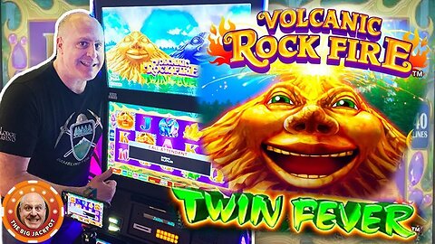 🌋JACKPOT ERUPTION! 🌋 High Limit Volcanic Rock Fire Twin Fever Jackpot!